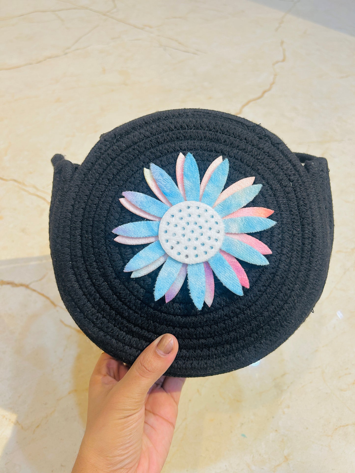 Jute side sling bag