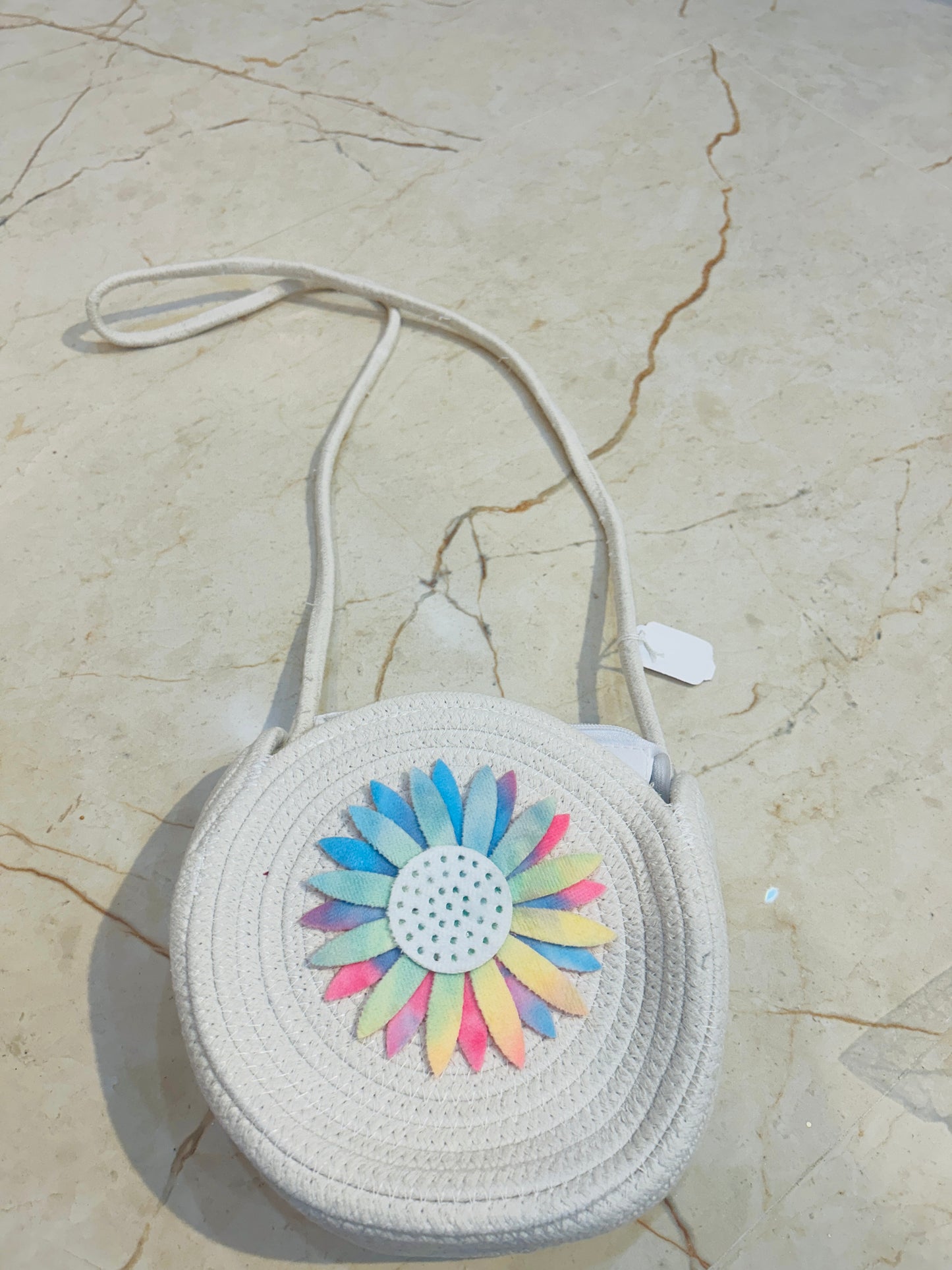 Jute side sling bag