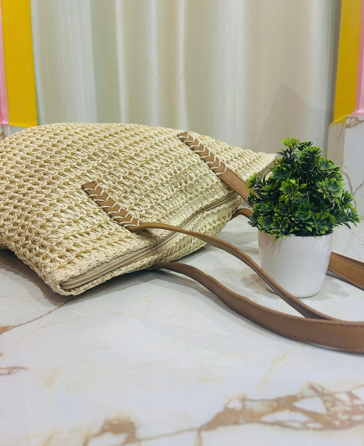 Jute Shoulder Bag
