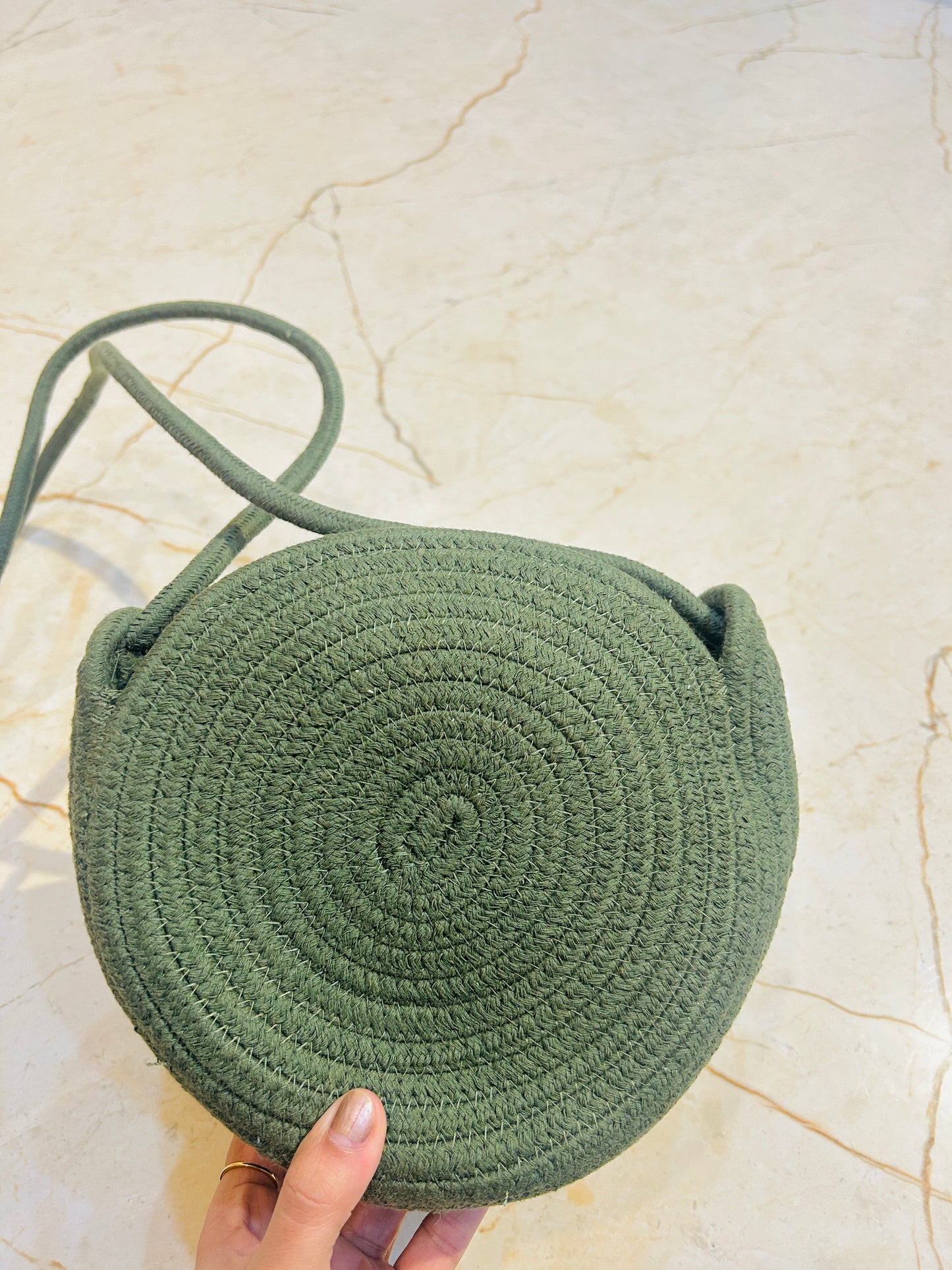 Jute side sling bag