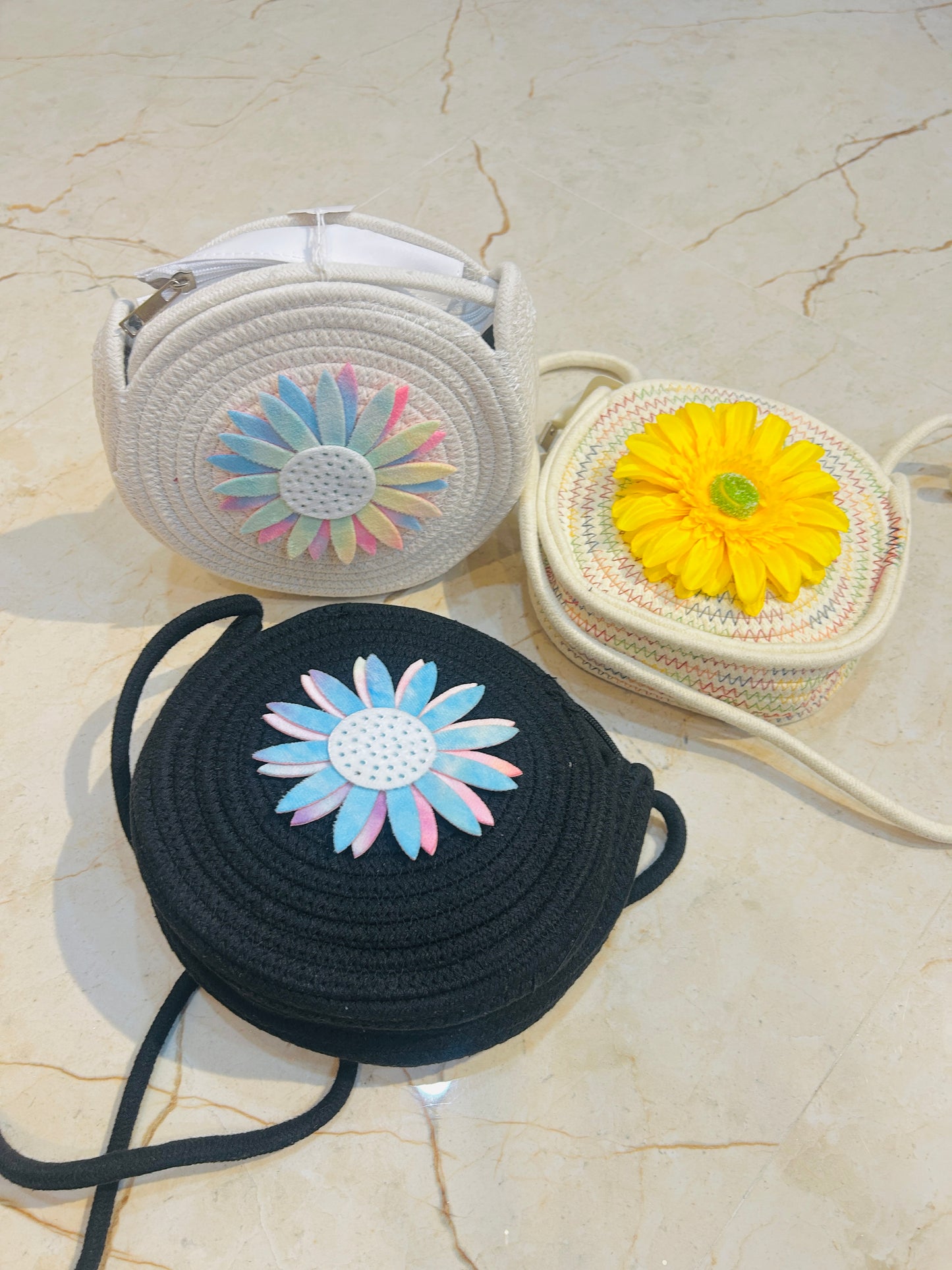 Jute side sling bag