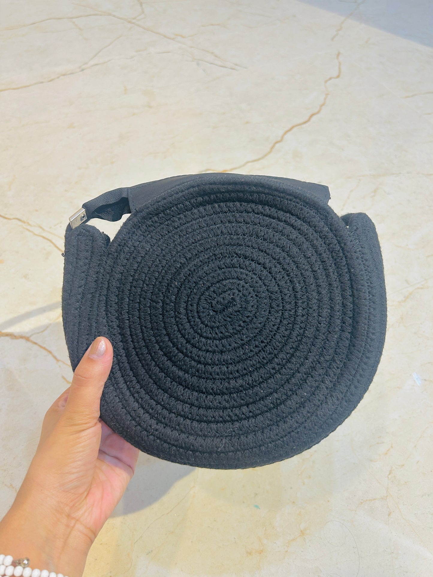 Jute side sling bag