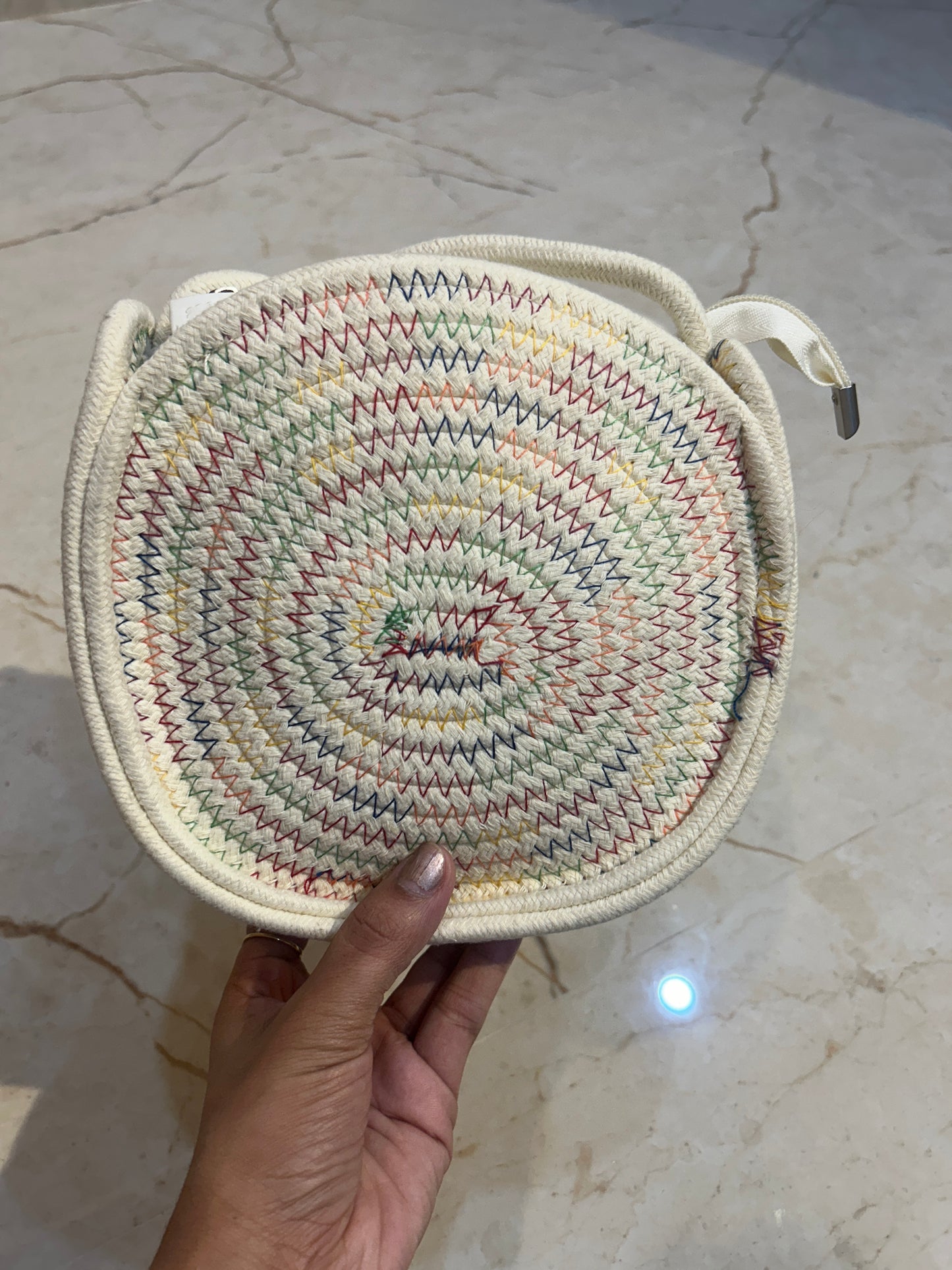 Jute side sling bag