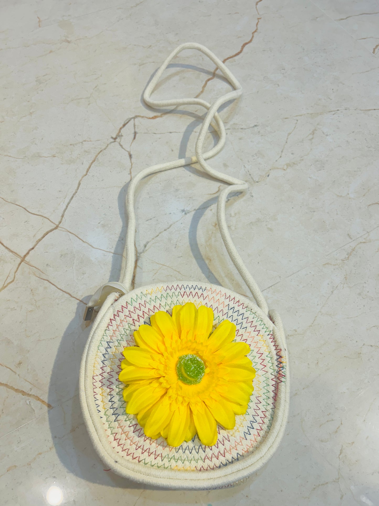 Jute side sling bag